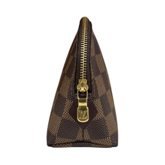 LOUIS VUITTON Authentic Brown Damier Canvas Pochette Pouch - Picture 3 of 8